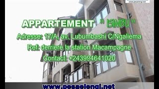 PASSEZ VOS SEJOURS AGREABLES A KINSHASA AU FLAT HOTEL APPARTEMENT MEUBLE quotISUMBUquot [upl. by Chasse]