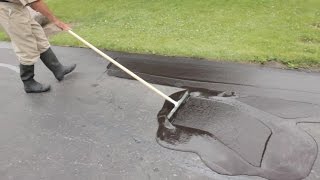 Asphalt Seal Your Own Driveway [upl. by Anicart]