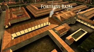 Animation of ancient Roman Fort in Caerleon Wales [upl. by Eisak]