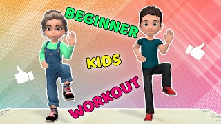 KIDS WORKOUT FOR BEGINNERS  EASY SIMPLE EXERCISES [upl. by Orapma]