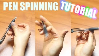 PEN SPINNING TUTORIAL [upl. by Burlie292]