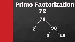 Prime factorization of 72 [upl. by Adair]