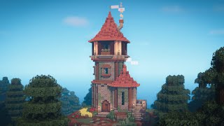 Minecraft  How to Build a Wizard Tower  Part 1 [upl. by Ernesto]