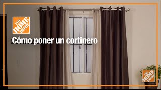 ¿Cómo instalar un cortinero Sigue estos consejos [upl. by Atiuqehc]