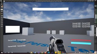 Curved HUD quotWidgetquot Tutorial UE4  Unreal Engine [upl. by Essex]