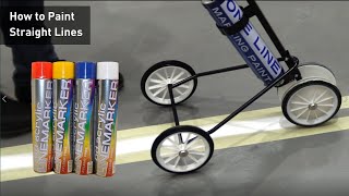 How To Use A Line Marker Spray Paint Kit And Draw Straight Lines [upl. by Musette]