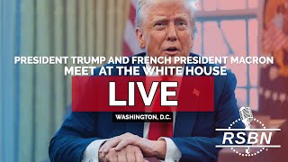 LIVE REPLAY President Trump and French President Macron Meet at The White House  22425 [upl. by Artemla]