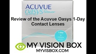 Review of the Acuvue Oasys 1day with HydraLuxe Contact Lenses [upl. by Balfour53]