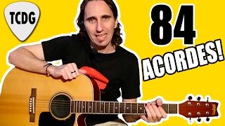 ¡Aprende 84 Acordes Para Guitarra En 1 Solo Video TCDG [upl. by Ahsimal]