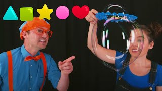 Blippi Learns Shapes and How To Make Big Bubbles  Fun and Educational Videos For Toddlers [upl. by Whitten856]