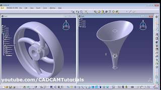 CATIA Training Course Exercises for Beginners  10  CATIA Multi Sections Solid Practice Drawings [upl. by Llerrat]