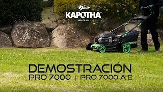 Demostración  Cortacésped Kapotha Ultimate PRO7000  PRO7000 AE [upl. by Acirehs195]