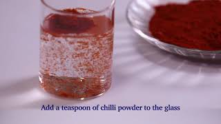 Testing Chilli Powder adulteration with BrickSaltTalc Powder  FSSAI [upl. by Wagstaff]