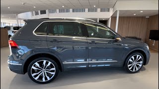 Volkswagen NEW Tiguan RLine 2023 in 4K Dolphin Grey 20 inch Suzuka walk around amp detail Inside [upl. by Florenza]