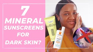 🚫👻 BEST Mineral Sunscreen for Darker Skin NO White Cast [upl. by Clary]