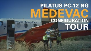 Tour of the Pilatus PC12 Medevac Air Ambulance Configuration [upl. by Galer]