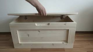 DIY Storage Bench Easy Woodworking [upl. by Ekaterina834]