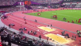 London 2012 Olympics  Jess Ennis Heptathlon Long Jump [upl. by Leinto]