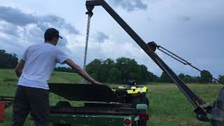 John Deere 3 Point Hitch Gin Pole Lifting Steel Plate [upl. by Lorou867]