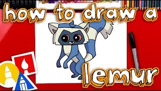 How To Draw Animal Jam Lemur [upl. by Luaped336]