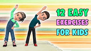 12 Easy Exercises For Kids At Home [upl. by Elmira]