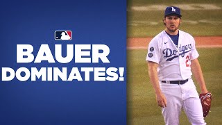 New Dodgers pitcher Trevor Bauer DOMINATES with 1hit performance [upl. by Haggai83]