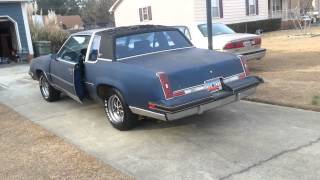 83 Cutlass with 40 series Flowmasters [upl. by Eanahs]