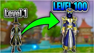 Wizard101 Level 1 to 100 in ONE DAY  Power Leveling Guide [upl. by Ardnekan]