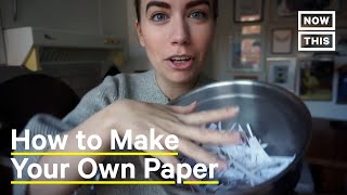 How to Make Recycled Paper at Home [upl. by Aliek]