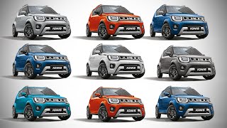 2020 Maruti Suzuki Ignis BS6  All Colour Options  Images  AUTOBICS [upl. by Mena]