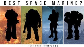 Which SciFi Faction has the BEST SPACE MARINE  Halo WH40k Starcraft Starship Troopers [upl. by Eiramnerual]