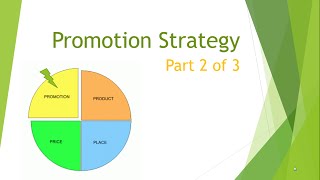 Marketing Mix Promotion Strategy part 2 [upl. by Smalley]