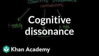 Cognitive dissonance  Behavior  MCAT  Khan Academy [upl. by Galvin]