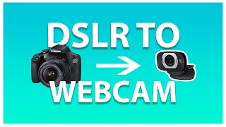 USE ANY CAMERA AS A WEBCAM no camlink required [upl. by Sebbie]