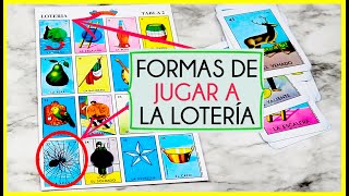 FORMAS DE JUGAR A LA LOTERIA MEXICANA lotería loteríamexicana [upl. by Adnarem]