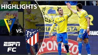 Cádiz vs Atletico Madrid  LALIGA Highlights  ESPN FC [upl. by Nnair]