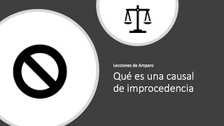 Qué es una causal de improcedencia [upl. by Link]