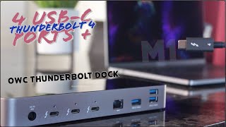 FINALLY 4 USBCTB PORTS for MacsPC  OWC Thunderbolt 4 Dock Review Speed Test amp Unboxing [upl. by Aiceled451]