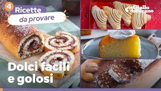 4 DOLCI FACILI E BUONISSIMI scopri subito le ricette [upl. by Odericus327]