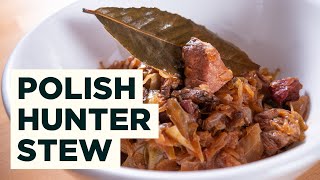 Bigos Recipe  How to Cook Polish Hunters Stew [upl. by Balliett578]