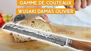 Présentation de la gamme de couteaux Wusaki Damas olivier [upl. by Colon]