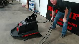 MiniExcavator Brush Cutter by RUT MFG Brush Eliminator [upl. by Sailesh374]