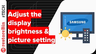 Samsung Smart TV  adjust brightness and picture settings easily [upl. by Eerized]