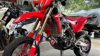 2021 CRF450RL Supermoto conversion overview [upl. by Wolpert]