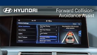 Using Forward CollisionAvoidance Assist  Hyundai [upl. by Ellsworth]