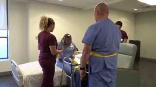 Physical Therapy Transfer Training  How To Transfer From Wheelchair To Bed [upl. by Nonnahs]