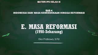 MASA REFORMASI 1998SEKARANG [upl. by Heall481]