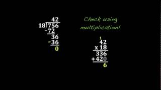 Long Division with 2Digit Divisors [upl. by Eetak]