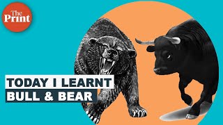 What do bull and bear mean in the stock market [upl. by Leakim348]