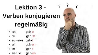 Deutschkurs A11 Lektion 3 Verben konjugieren regelmäßig [upl. by Midian]